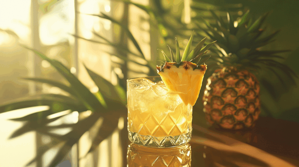 pineapple and vodka drink