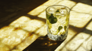 vodka and mint drink
