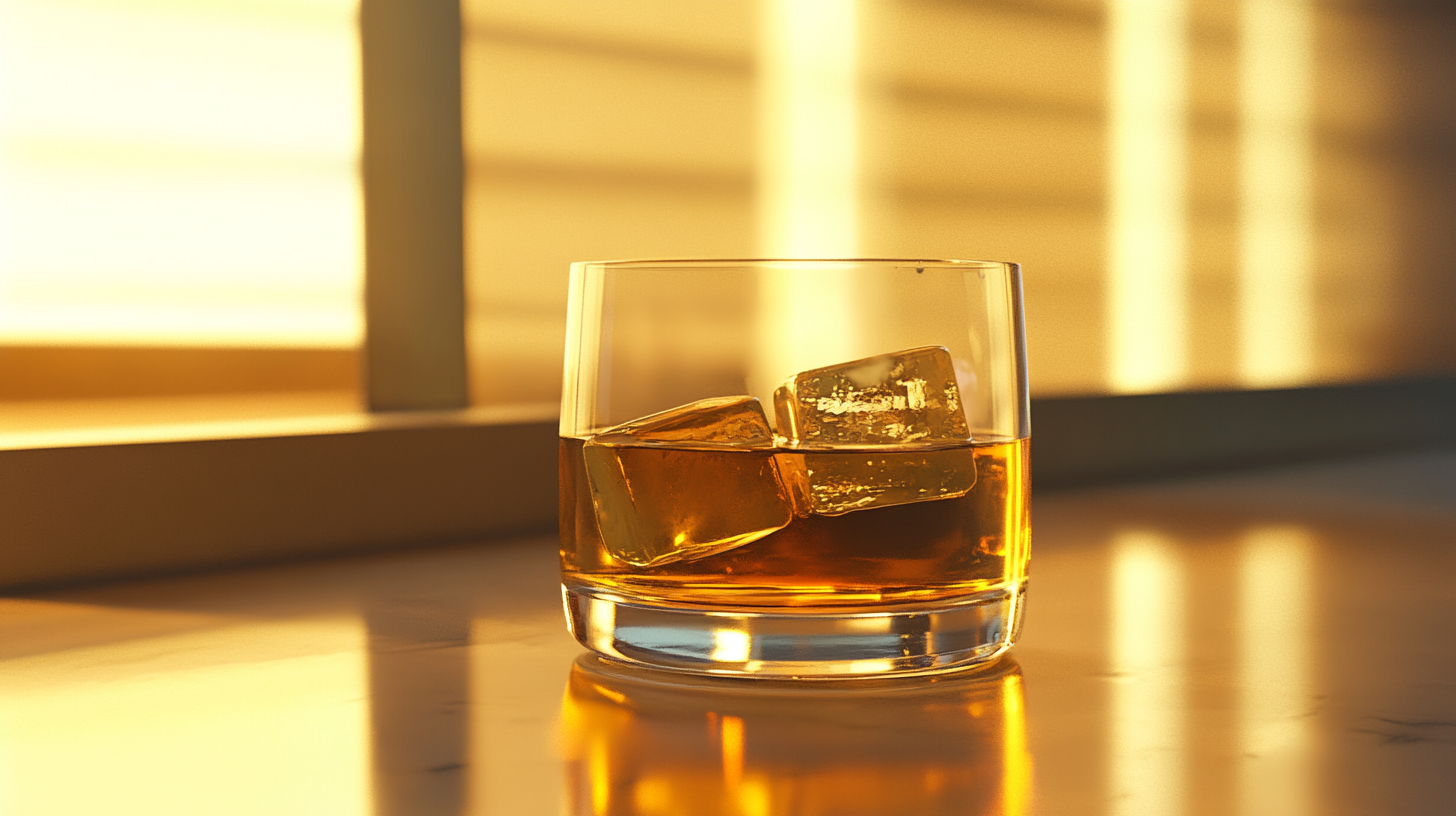 a glass of single malt whiskey