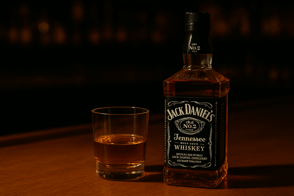 jack daniels whiskey bottle