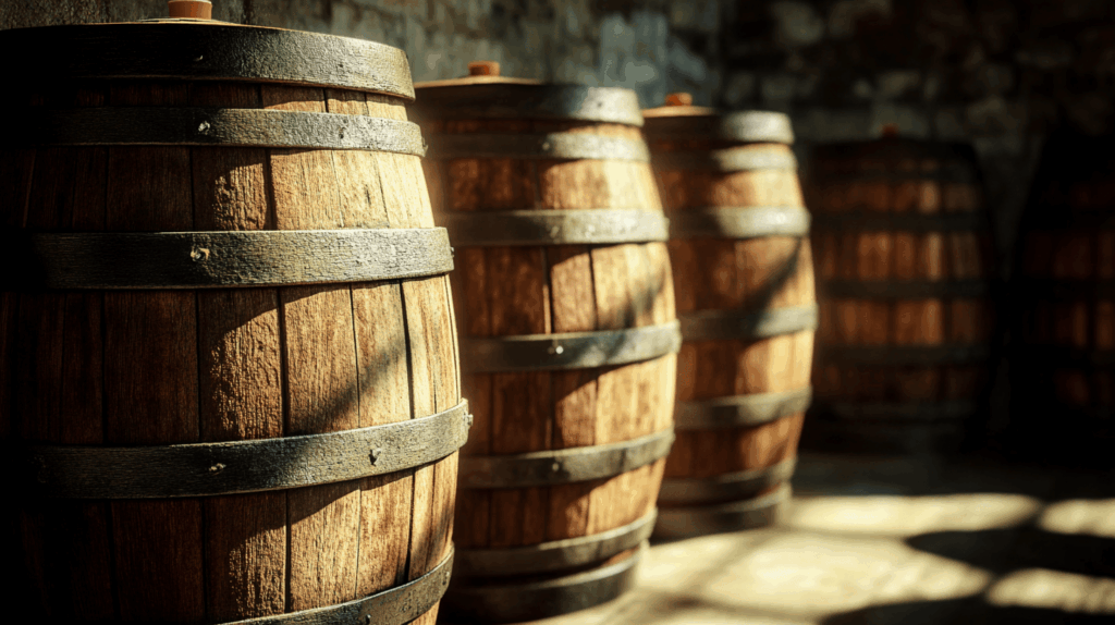 whiskey barrels