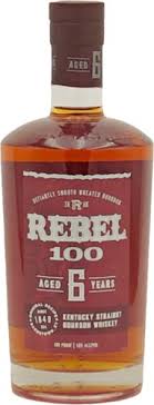 Rebel Bourbon 6 Year Old Kentucky Straight Bourbon Whiskey 100 Proof