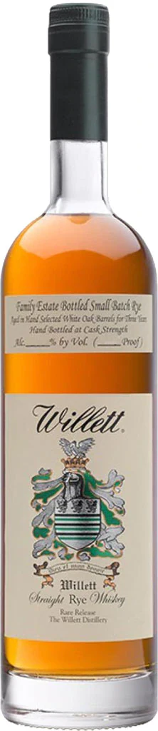 Willett Family Estate Bottled Small Batch 3 Year Old Straight Rye Whiskey