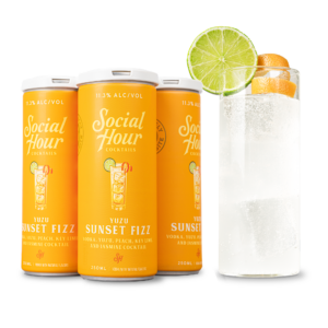 Social Hour Cocktails &ndash; Yuzu Sunset Fizz