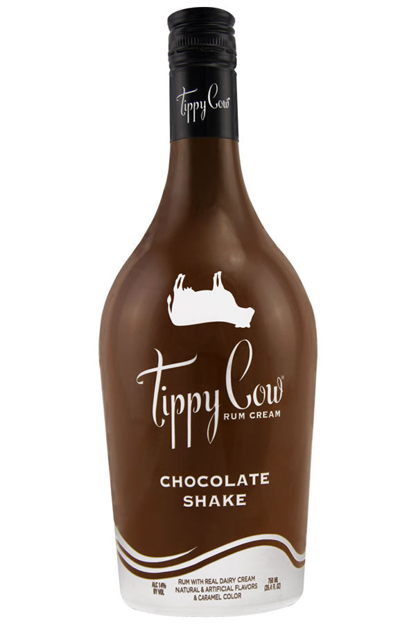 Tippy Cow Rum Cream, Chocolate Shake