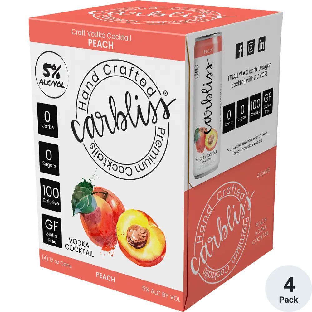 Carbliss Vodka Cocktail Peach