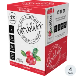 Carbliss Vodka Cocktail Cranberry