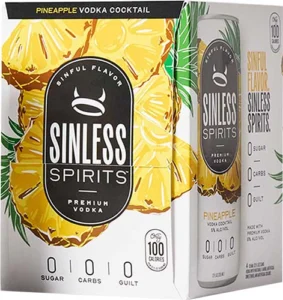 Sinless Pineapple Vodka Cocktail
