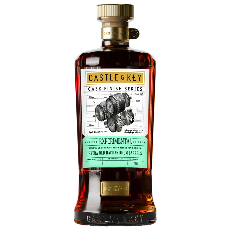 Castle & Key Experimental Whiskey – Rye Finisished Haitian Rum Casks