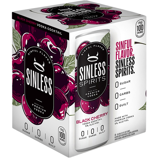 Sinless Black Cherry Vodka Cocktail