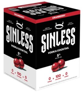 Sinless Cranberry Vodka Cocktail