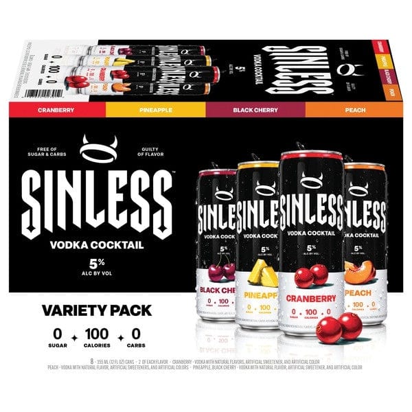 Sinless Vodka Cocktail Variety Pack