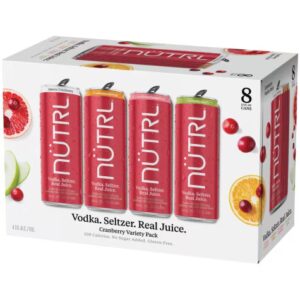 Nutrl Vodka Seltzer Cranberry Variety Pack