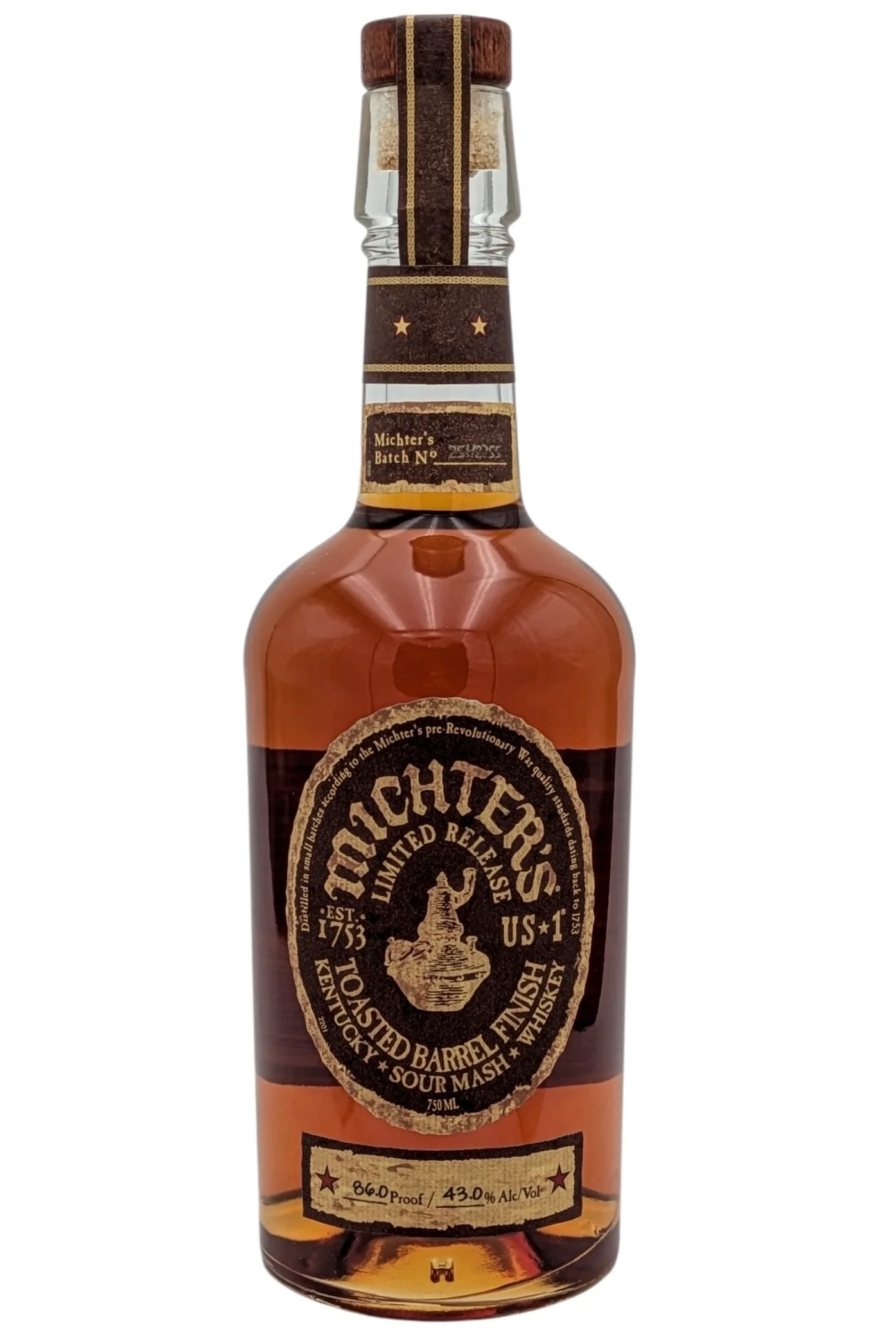 Michter’s Toasted Barrel Finish Sour Mash Limited Release Whiskey